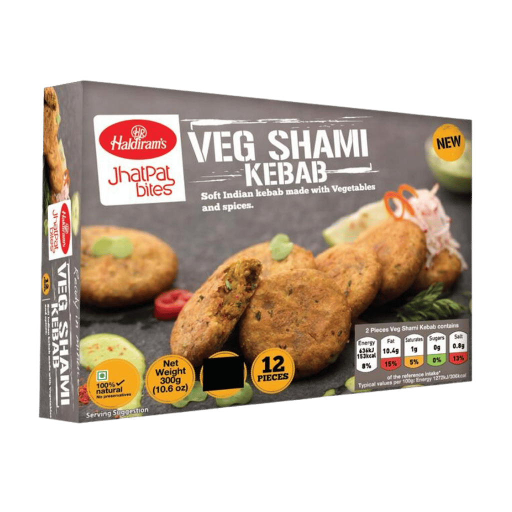 Haldiram Vegetable Shami Kebab 12 pcs buy online USA - 1